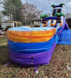 22' Tropical Purple Marble Wet/Dry Slide